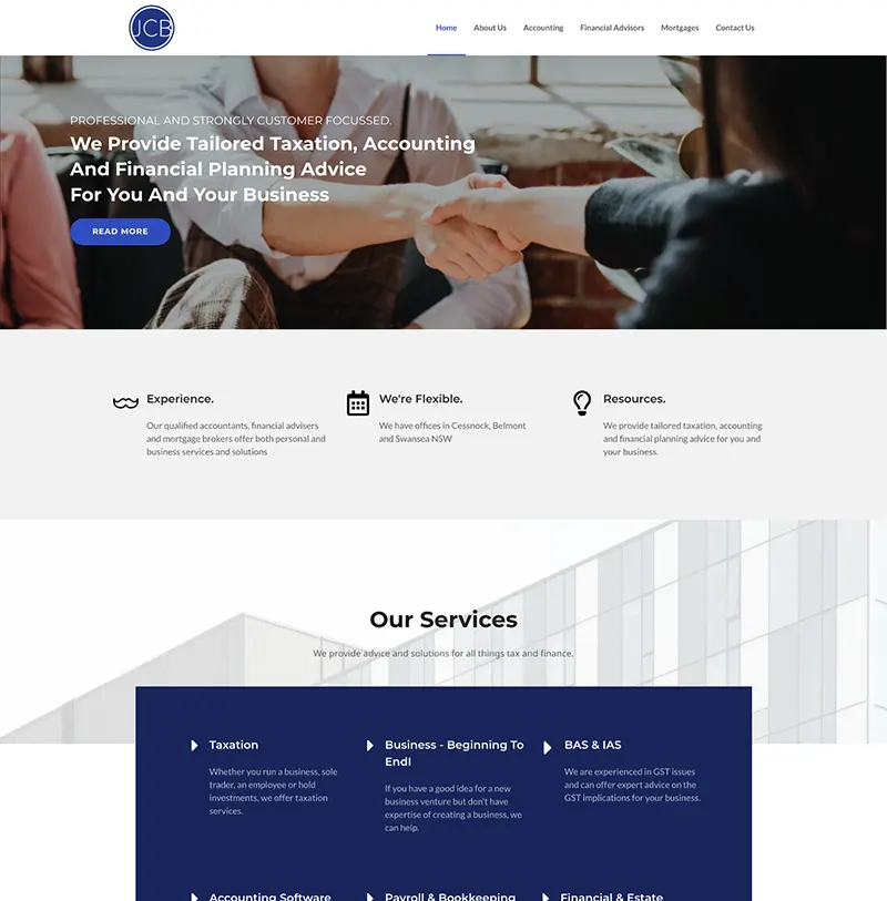 Website Design JCB Accountants