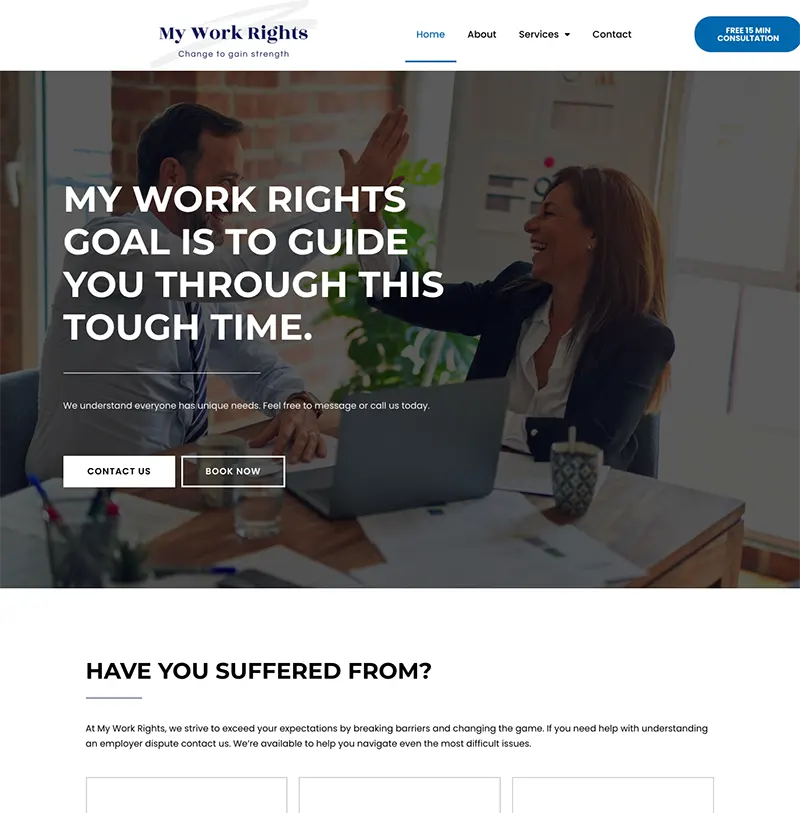 Website Design My Work Rights