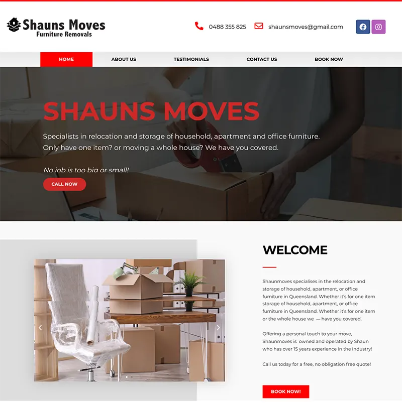 Website Design Shauns Moves